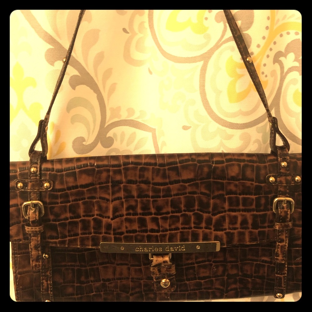 Charles David faux Alligator Bag